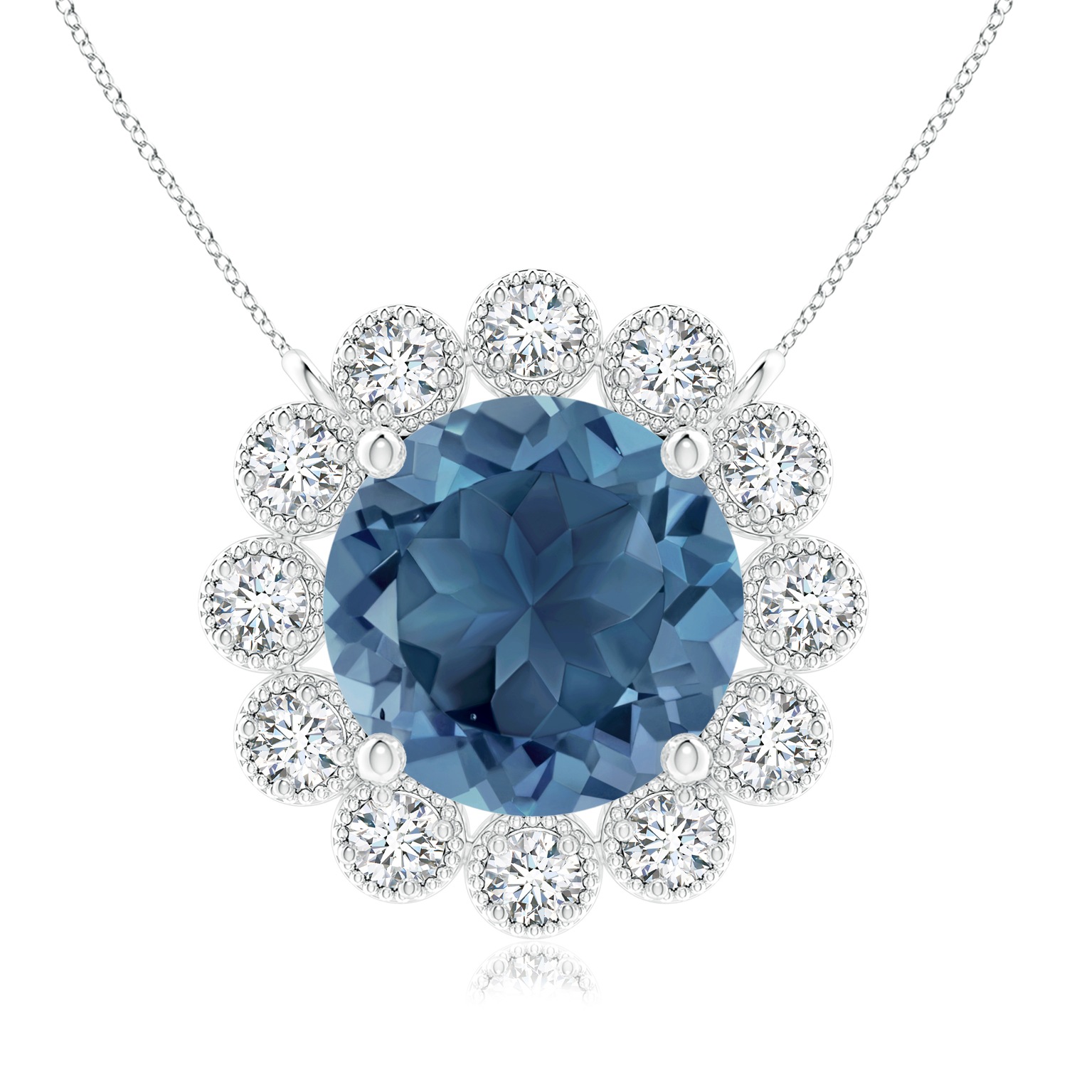 2.35 ct. London Blue Topaz Pendant 