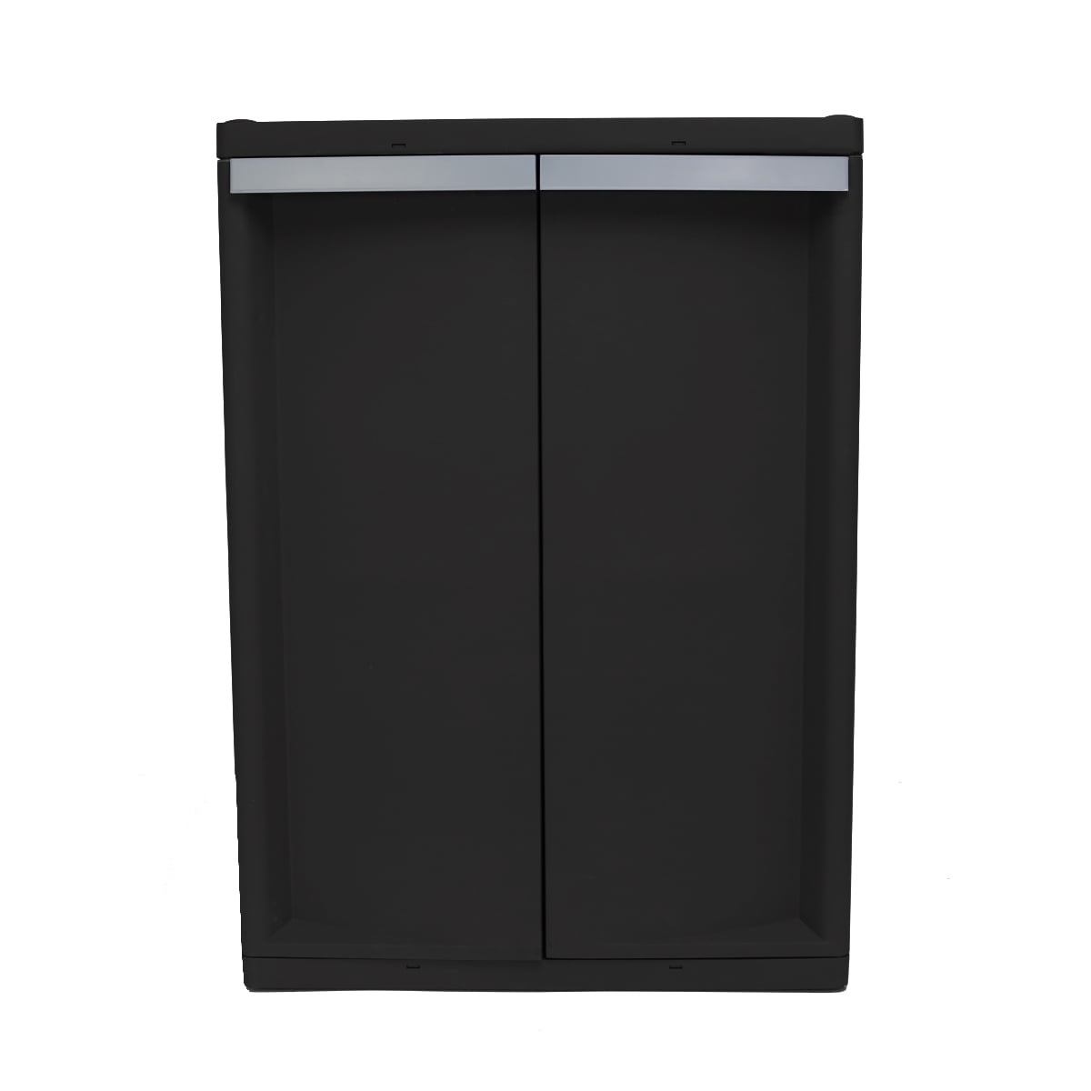 Hyper Tough 2 Shelf Plastic Garage Storage Cabinet (18.5Dx25.47Wx35.43