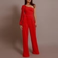 thumbnail image 3 of Jumpsuits For Women, Long Rompers For Women, Floral Jumpsuits For Women, Women's Jumpsuit, White Jumpsuit, White Jumpsuits For Women Sexy, Strapless Rompermom And Daughter Matching Outfits,Red, 3 of 5