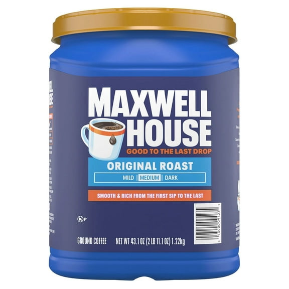 Maxwell House Original Roast Medium Ground Coffee, 43.1 Ounce