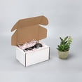 thumbnail image 4 of 6x4x3 inches Shipping Boxes Set of 25, White Corrugated Cardboard Box Literature Mailer, 4 of 8
