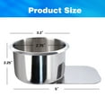 thumbnail image 2 of GSE Games & Sports Expert Stainless Steel Cup Holder, Slide Under Anti-Spill Table Cup Carries for Casino Poker Table, Work Desk, RV Car, Truck (1 Pack), 2 of 6