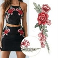 thumbnail image 2 of 2pcs New Rose Flower Applique Floral Sew Iron on Patches Badge Cool Embroidered, 2 of 5