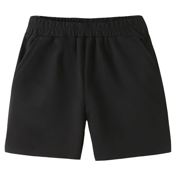 Odeerbi 3-15 Años Niños Niñas Verano Algodón Bermudas Pantalones Cortos Color Sólido Lindo Suelto Pantalones Cortos