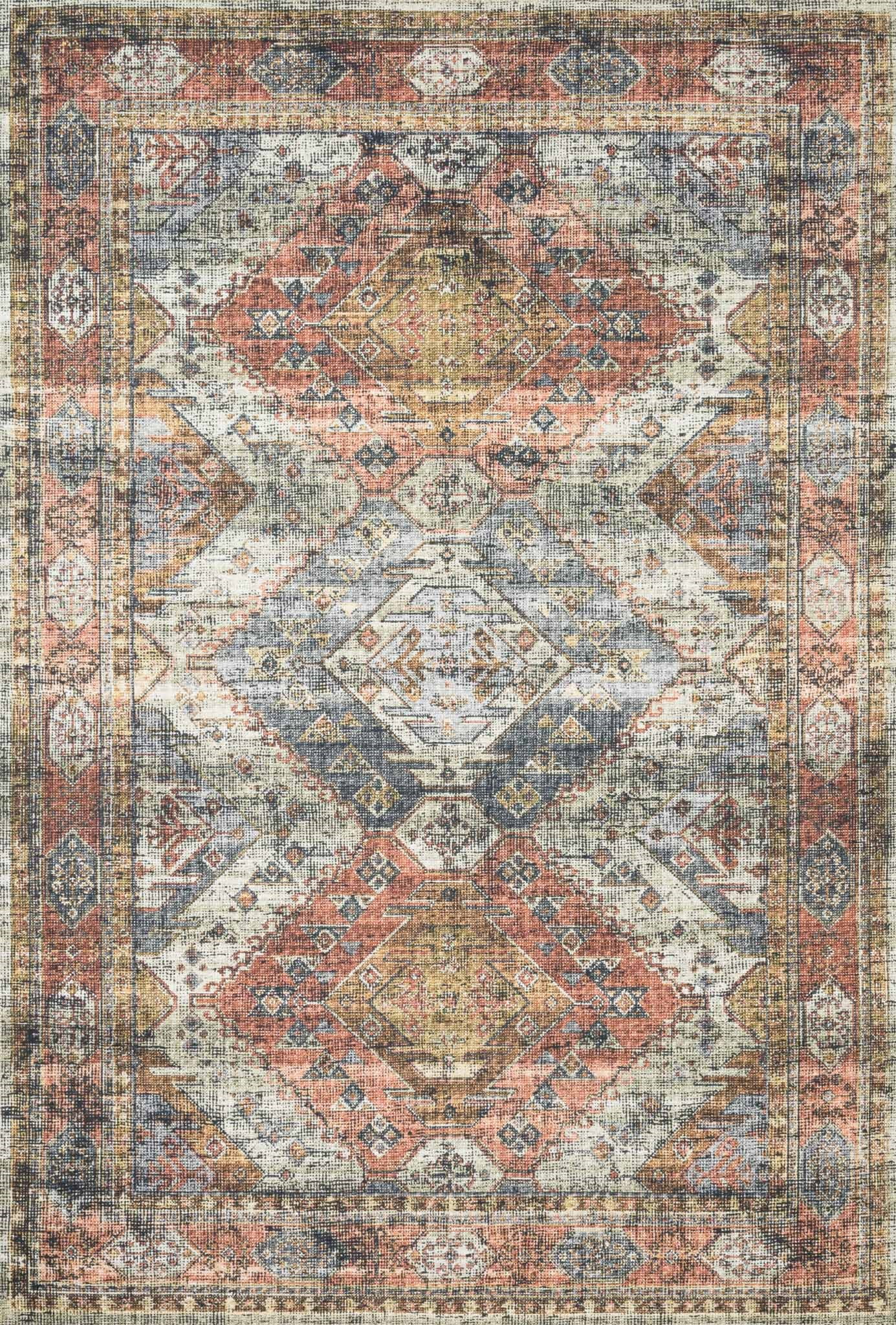 APRICOT / MIST SKYE AREA RUG BY LOLOI II