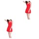 thumbnail image 3 of Soidarity Bañador de poliéster con estilo, cómodo y elegante, para playa, para mujer, duradero, ligero, modesto, para mujer rojo METRO 2piezas, 3 of 6