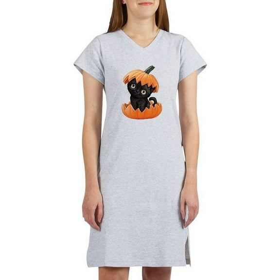 CafePress - PD Moreno's Halloween Black Kit - Women's Nightshirt