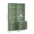 thumbnail image 4 of Homfa 73″ Tall Bookcases with Doors, 8 Cubes 6-Tier Double Row Bookshelf, Bookcase for Living Room Home Office, Green, 4 of 7