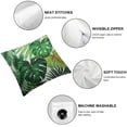thumbnail image 4 of PIKWEEK Tropical Palm Leaf Throw Pillow Covers Set of 2 Green Banana Leaves Print Pillow Case Hawaiian Plant Outdoor Decorative Pillowcase for Patio Deck Couch Bed Sofa Home, 4 of 6