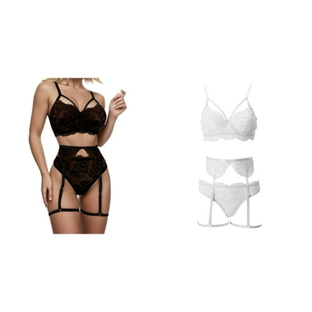 2-Pack Ring Sleepwear Pajamas Garter Underwear Steel Lace Lingerie Fashion Men Med Underwear Wedding Unity Candle Set Lace Lace Bras for Women Set Lace Underwear Set for Women plus Size Men
