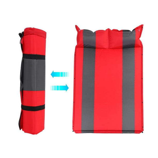 Herchr Double Self Inflating Mattresses Camping Pad Outdoor Sleeping Bed Mat Roll Fit For 2 Person Sleeping Mattress Sleeping Mat Walmart Com Walmart Com