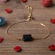 thumbnail image 1 of Nvzi Pulsera de piedra curativa delicada Una variedad de accesorios de piedra prismática pulsera cadena de metal-azul oscuro, 1 of 5