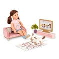 thumbnail image 3 of Lovely Living Room Furniture Accessory Set for 18" Dolls", 3 of 6