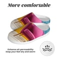 thumbnail image 6 of KLL Bright Pink Chair Pattern Adult Unisex Cozy Slippers,Fuzzy Slip-on Slippers TPR Sole Slippers Comfort Plush Home Footwear for Indoor & Outdoor-8, 6 of 7