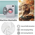 thumbnail image 4 of Sushi Otter Blanket Gifts for Women, Otter Flannel Blanket, Soft Warm Lightweight Throw Blankets for Bed Couch Home Travel Otter Decor Color576, 4 of 6