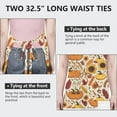 thumbnail image 6 of Fall Pumpkins Sunflowers Autumn Pattern Apron-Garden Aprons for Women with Pockets-Cotton Linen Waterproof Kitchen Cooking Gardening Aprons Adjustable for Kitchen,Cooking,BBQ and Salon 33"x27", 6 of 7