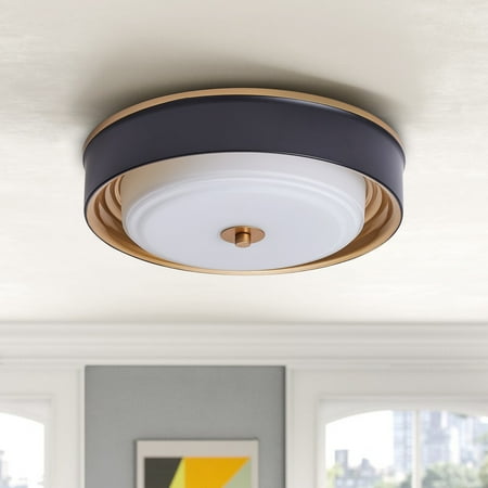 

Aiwen 2 Light Modern Round Shade Flush Mount Ceiling Lamp Home Decor Light Fixture