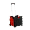 thumbnail image 2 of Chariot de Magasinage à Bagages, Chariot à Main Roulant Portable Polyvalent Rouge 33cmx36cmx38cm, 2 of 9