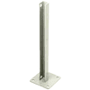 CRL PSB5C0W Oyster White Steel Stanchion for 135 Degree Rectangular Center Posts