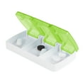 thumbnail image 2 of Unique Bargains 1 Pc 3 Grids Single Row Pill Case Durable for Travel Green, 2 of 6