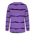 thumbnail image 6 of Babysbule Tops for Women Women's Casual Striped Sweatshirts Thermal Crewneck Long Sleeve T-Shirts Loose, 6 of 6