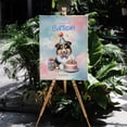 thumbnail image 4 of Happy Birthday Cute Puppy Collie with Cake Gifts Party Hat Vertical Matte Canvas Poster Collie Dog Lover Gifts Idea Wall Art Home Decor - 00029, 4 of 5