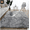 Tie-dye grey, variant on Unique Loom Modern Fluffy Shag Collection Plush Area Rug Washable Faux Fur Mats Multi Colored for Children Nursery Dorm Home Decor
