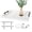 White, variant on Sxnows Coffee Table Trays - Large Ottoman Tray for Living Room -Wood Serving Tray with 2 Sets of Handles - Wooden Tray for Coffee Table, 4 Round Coasters Included(White)