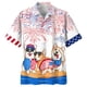 thumbnail image 4 of Camisetas estampadas en 3D con la bandera de EE. UU. a la moda para hombres, ropa divertida con estampado de perro y animal, camisetas hawaianas de manga corta para playa, vacaciones, Y2k, 4 of 4