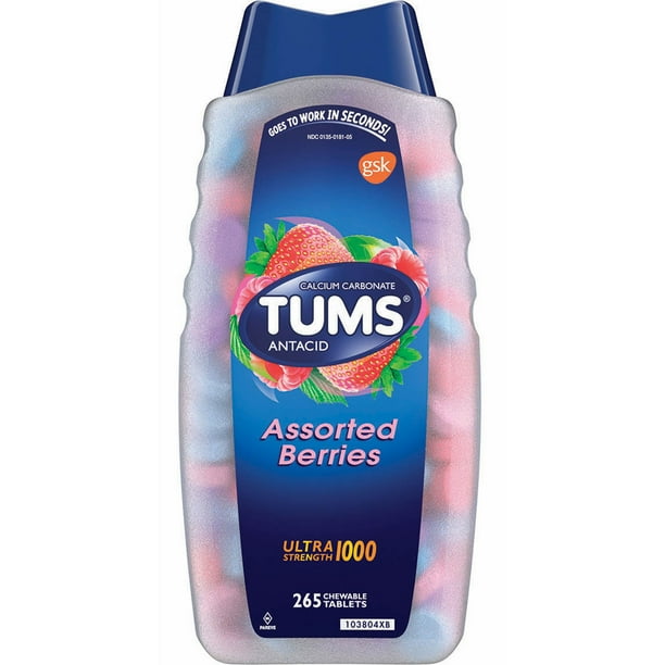 Tums Ultra Strength Assorted Berries Antacid Tablets, 265 Ct. Digestion & Nausea