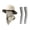 Khaki, variant on Ticikt Outdoor Sun Hat Kit with Neck & Face Flap, Breathable Fishing Cap + Cooling Arm Sleeves,Grey