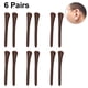 thumbnail image 1 of Puntas de silicona antideslizantes para los extremos de las gafas, fundas de tubo de repuesto para patillas de gafas de sol planas y delgadas con cable, 6 pares, 1 of 8