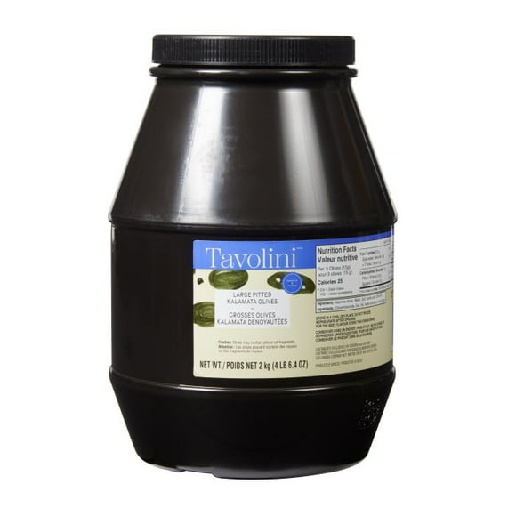 Tavolini Premium Large Pitted Kalamata Olives 2Kg/4.41Lbs