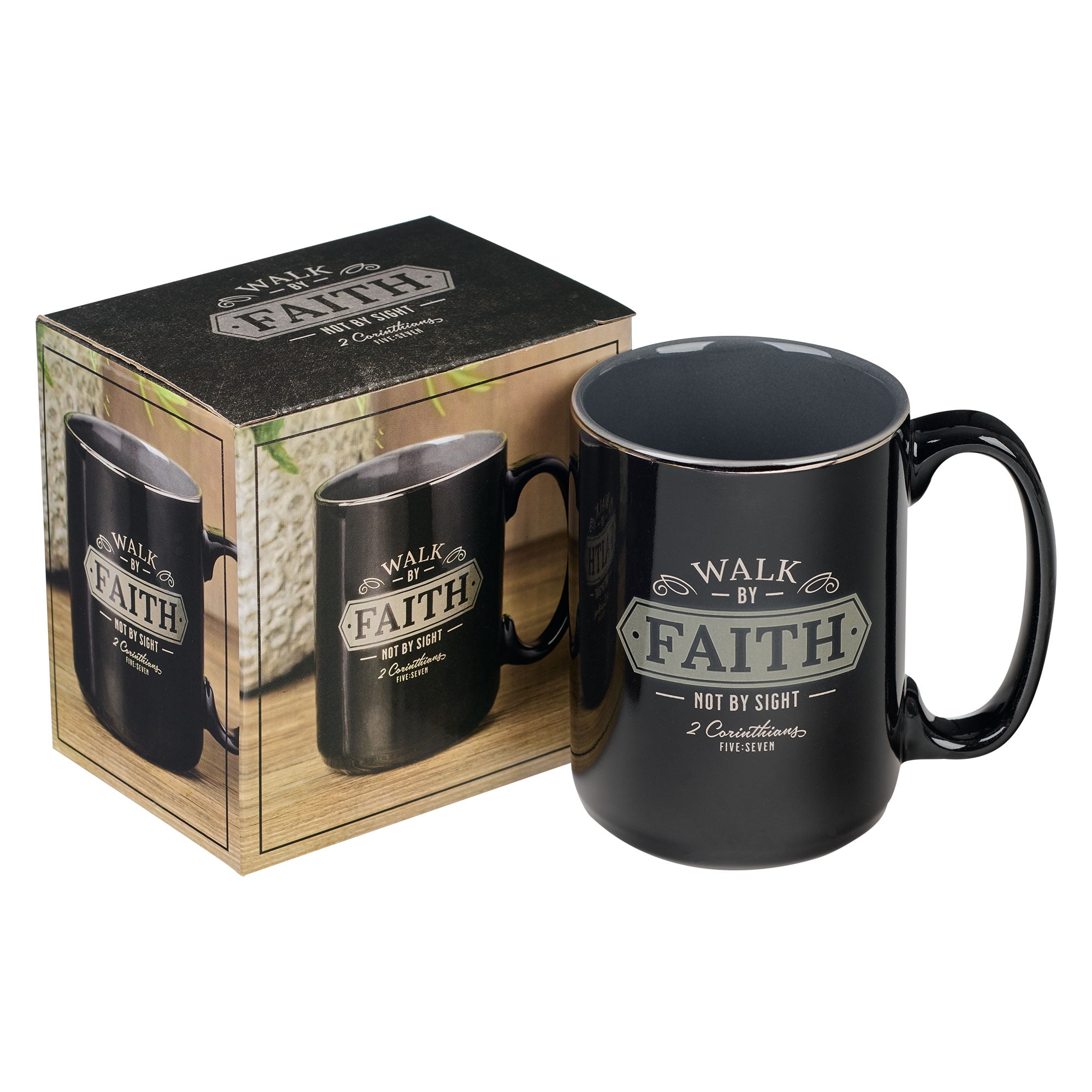 Christian Art Gifts, Ceramic Bible Verse Mug, 14 oz, Walk by Faith -  Walmart.com