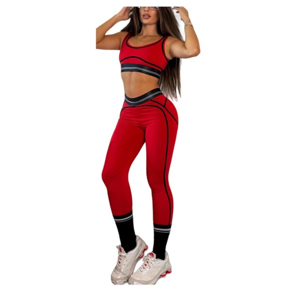 Women's 2 Piece Workout Set Sleeveless Tank Top High Waist Tummy Control Yoga Outfit