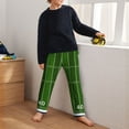 thumbnail image 5 of Xecao American Football Field Print Teenagers' Pajama Pants Long Sleep Pants Soft Elastic Waist Pajama Bottoms Elastic waist with 2 Pockets 5-16 Years-XS(5-6), 5 of 6