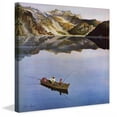 thumbnail image 1 of Marmont Hill Fishing on Mountain Lake by John Clymer Painting Print on Canvas, 1 of 7