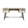 thumbnail image 3 of Bridges 4 Drawer Desk in Two Tone Acacia Wood, 3 of 7