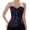 Purple, variant on Grebrafan Corset Women Lacing Boned Steampunk Pirate Bustier Black XL