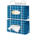 thumbnail image 1 of Dispensador de guantes Stock Your Home, soporte de pared doble de metal blanco, 1 of 7