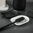 thumbnail image 5 of Thyme & Table New Ceramic Ribbed Spoon Rest, Black, 5 of 5