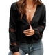 thumbnail image 2 of Blusa holgada Nikou escote en V profundo manga larga verano mujer, 2 of 6