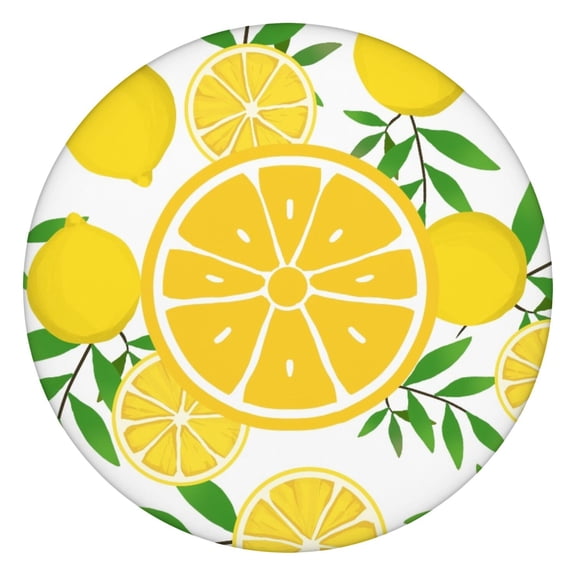 Tablecloth I Love Lemons Yellow Fruit Print Cute Summer Style Retro Vintage Floral Kitchen Decor