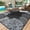 A01-Black and White, variant on SIXHOME 5'x8' Feet Waterproof Outdoor Rug, Reversible Black Plastic Patio Mat with Straw Texture Tropical Palm Leaf, Non-Slip Carpet for Camping, RV, Balcony, Porch, Picnic