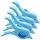 thumbnail image 1 of 4 pinzas para toallas de playa con diseño de delfín y loro, para tumbonas, resistentes al viento, 1 of 4