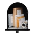 thumbnail image 5 of Plexon Jumbo Size Rural Mailbox, 3175 cu-in Capacity, Galvanized Steel, Powder-Coated, 15 in. H x 11.69 in. W x 24.82 in. L (Black, Extra Large), 5 of 6