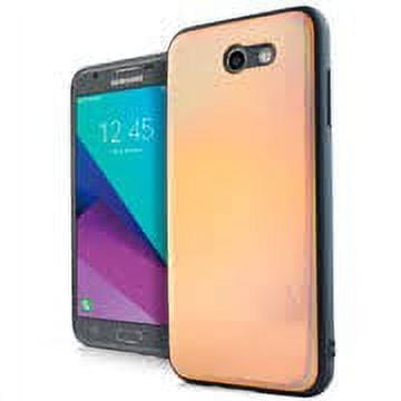 GSA Iridescent Candy Case For Samsung Galaxy J7 (2017), J7 Prime& J727 Rose Gold