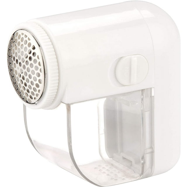 Honey-Can-Do LNT-02093 Rasoir Électrique pour Tissus avec Brosse, Blanc