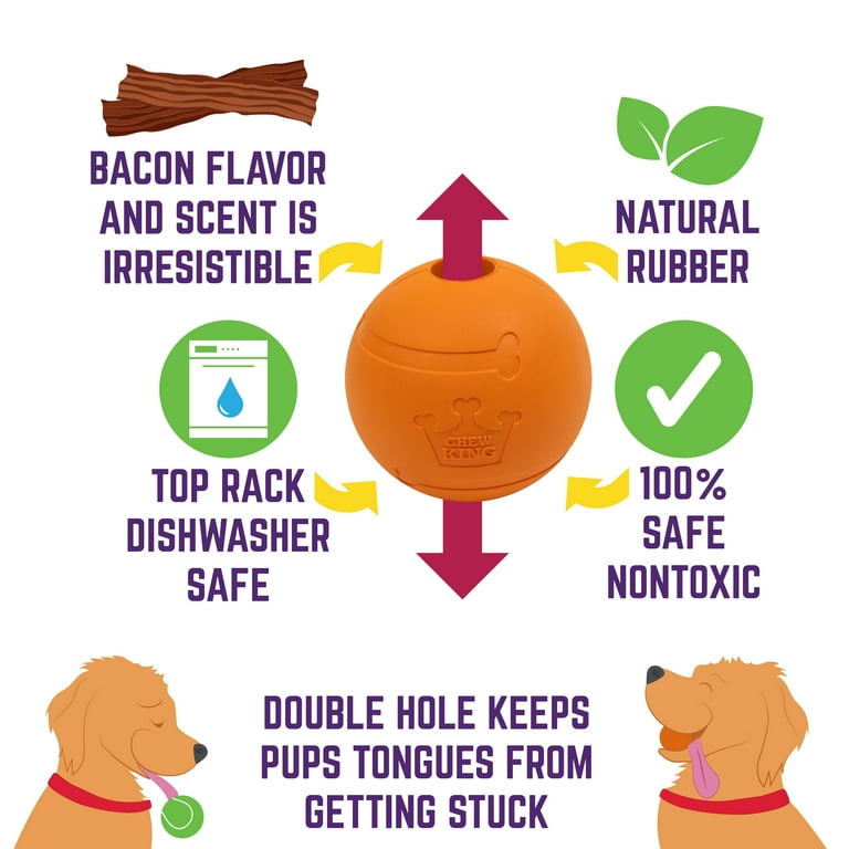 Bacon flavored dog ball hotsell