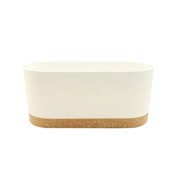 Window Box Planter, Flower Window Boxes, Rectangular Planter Box with Drainage Holes & Tray - Window Sill, Balcony, Patio Garden Decor for Vegetables, Flowers, Bedroom, Living Room, Porch